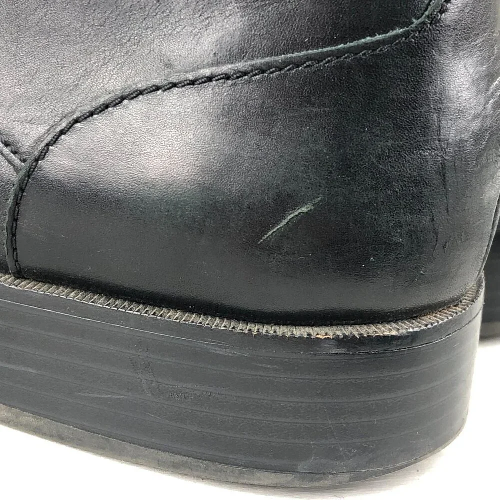 Cole Haan Men's Size 10M Henry Grand Cap Toe Smooth Black Leather Oxfords Shoes